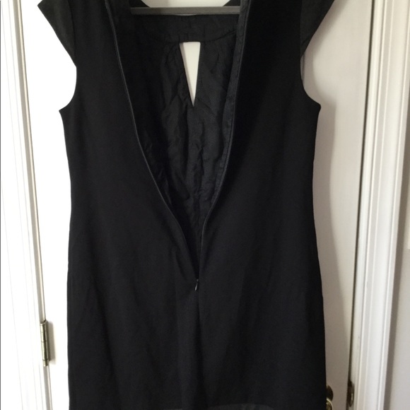 Trina Turk 10 Black/Gray Cap Sleeve Dress - Picture 5 of 6